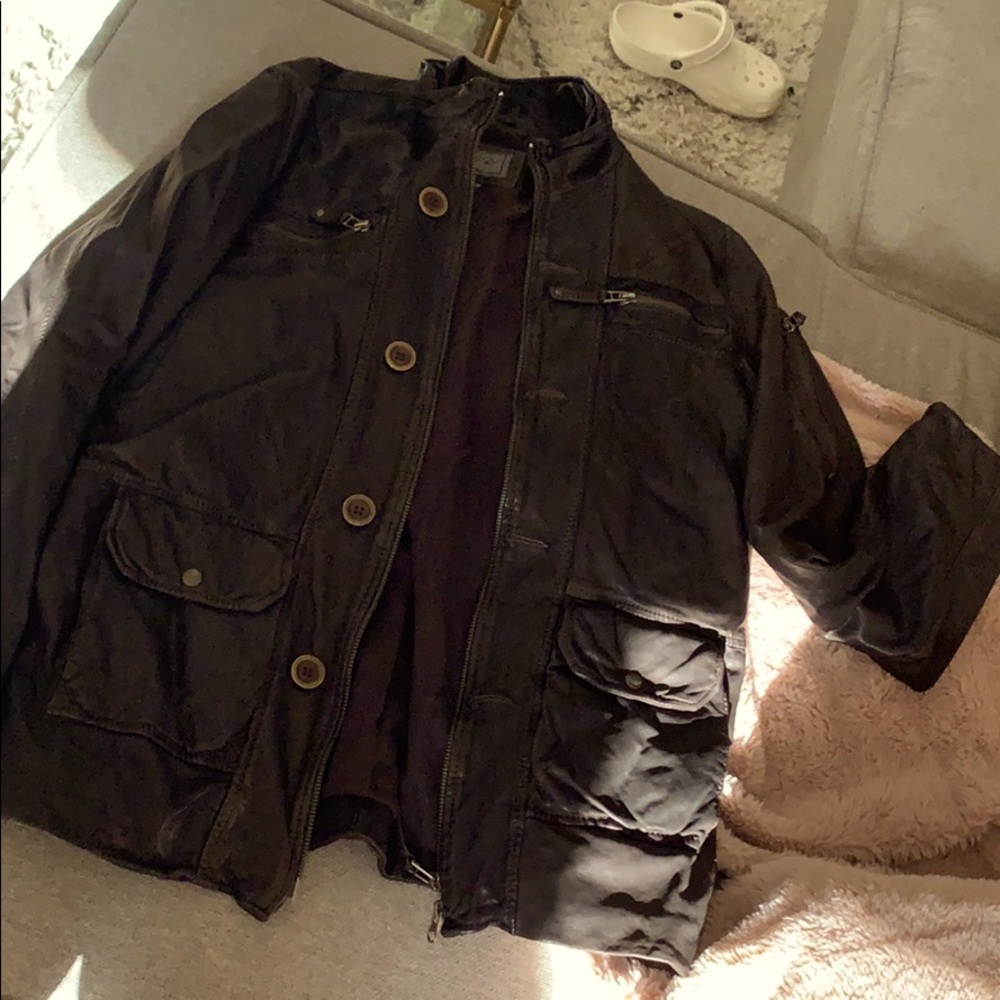 Brown leather